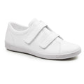 Minfot Aveny Skinn Sneaker med Kardborreband Vit