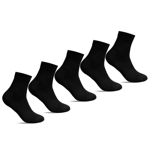 Minfot-Bambustrumpor-Quarter-Svart-5-pack