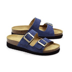 Minfot Sandaler Mjuk Bio Moa Mocka Blå