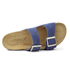 Minfot Sandaler Mjuk Bio Moa Mocka Blå