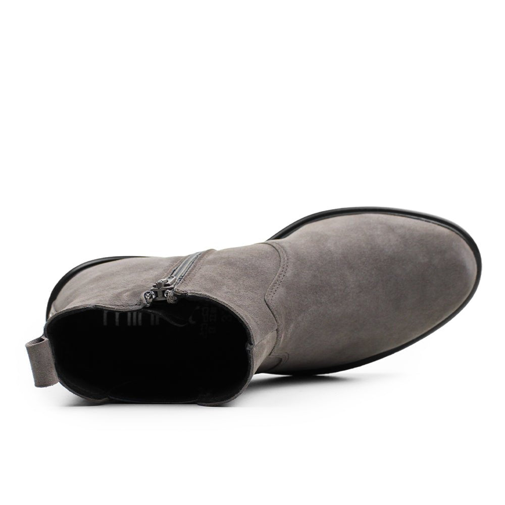 Produktbild 6 - Minfot Bou Chelsea Boots med zip Stretch Nubuck Stone Leopard