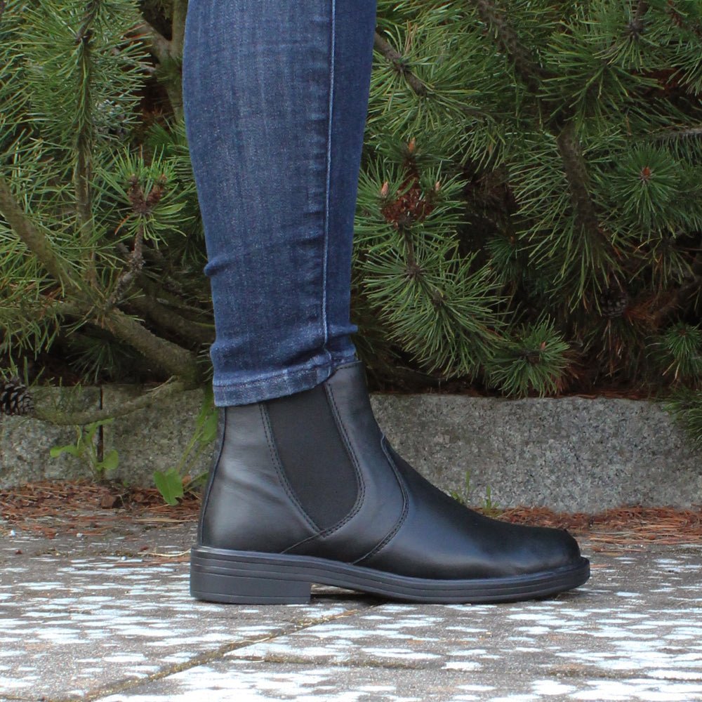 Produktbild 12 - Minfot Bou Chelsea Boots med zip Stretch Läder Svart