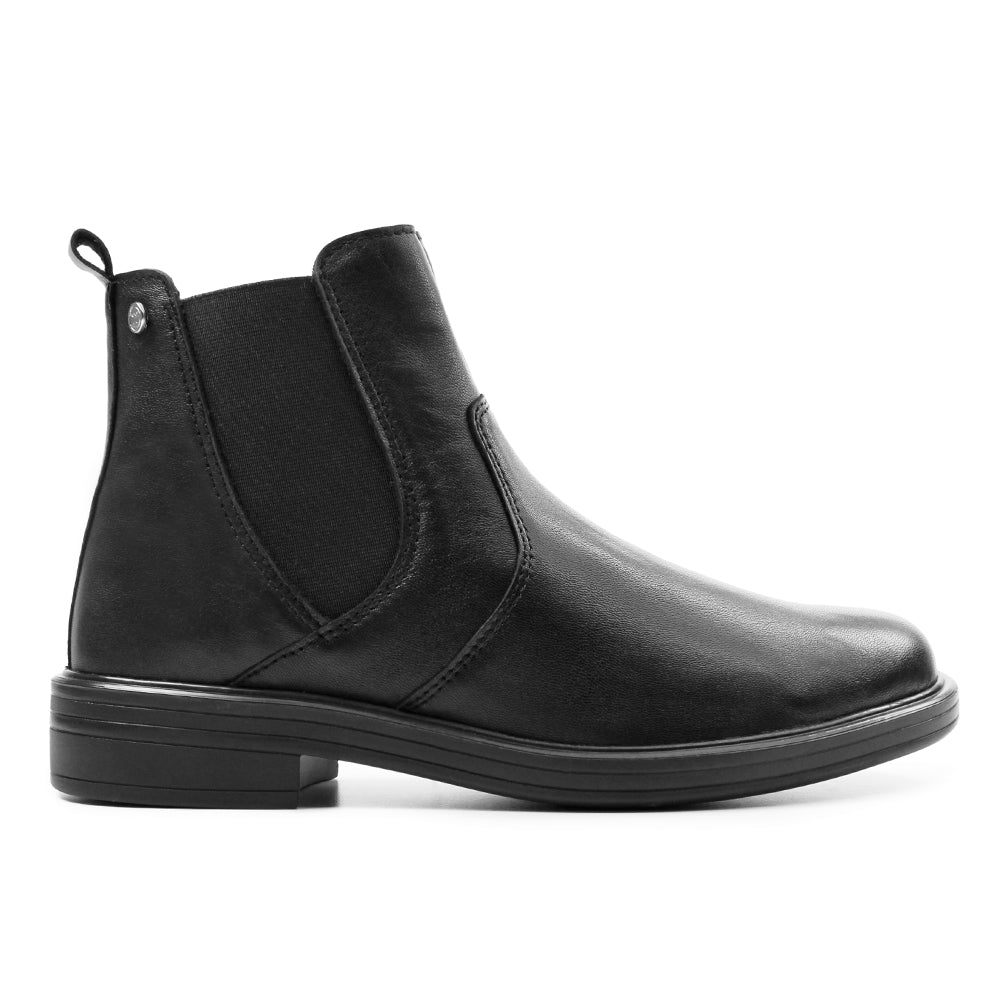Produktbild 3 - Minfot Bou Chelsea Boots med zip Stretch Läder Svart