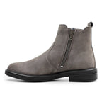Minfot Bou Chelsea Boots Dam Stretch Nubuck Stone Leopard