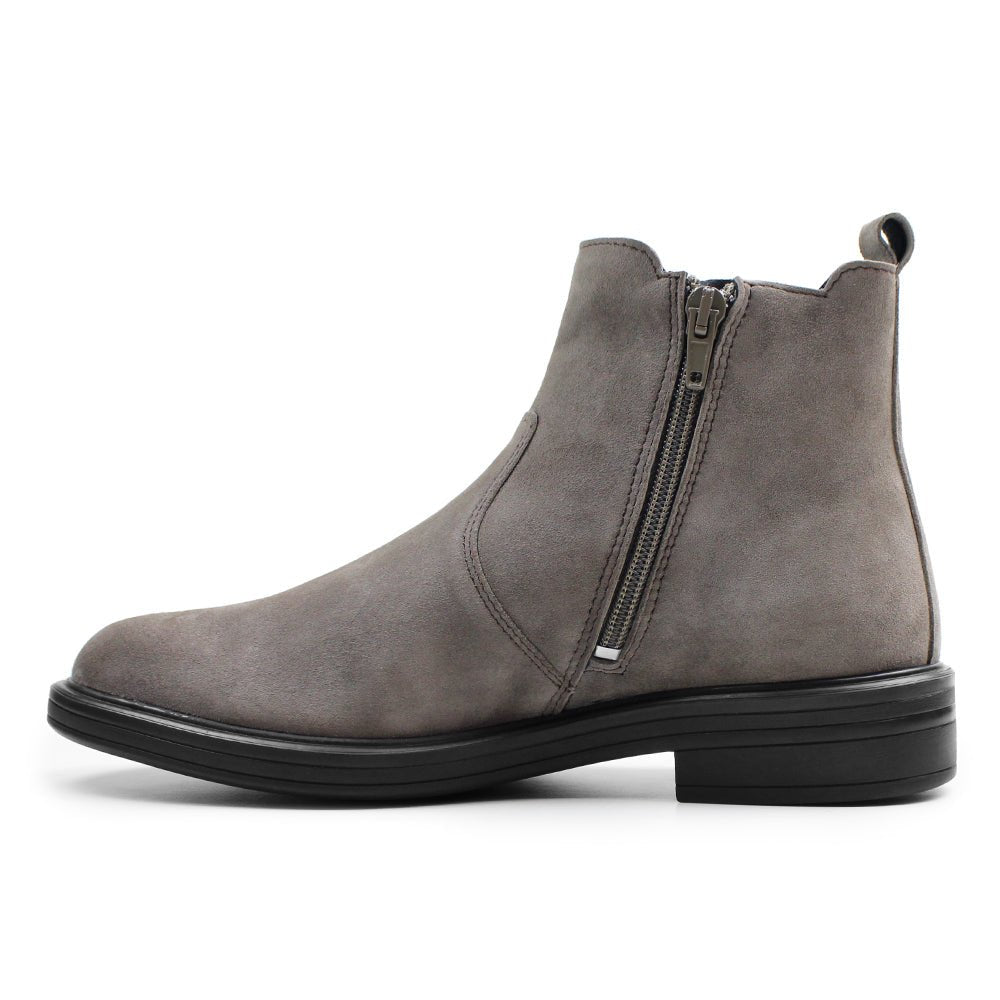 Produktbild 5 - Minfot Bou Chelsea Boots med zip Stretch Nubuck Stone Leopard