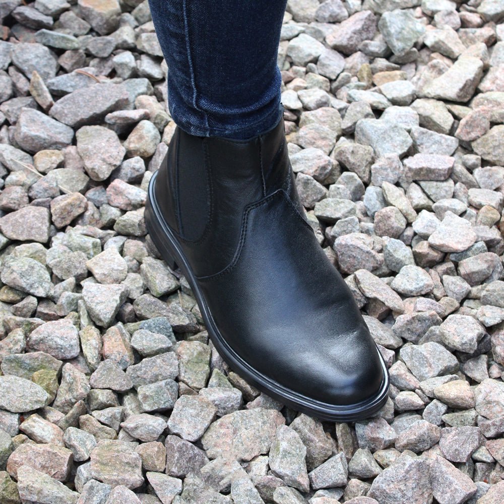 Produktbild 2 - Minfot Bou Chelsea Boots med zip Stretch Läder Svart