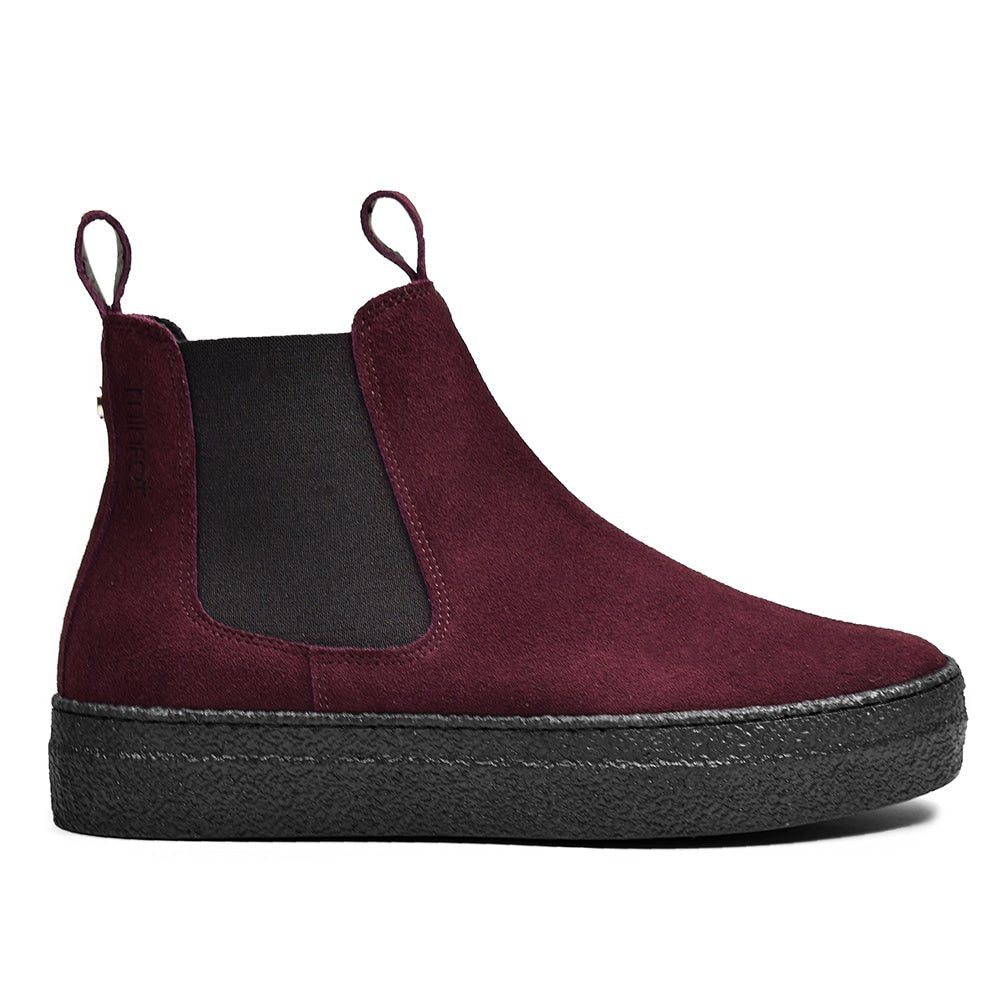 Minfot Chelsea Boots Visby Mocka Bordeaux