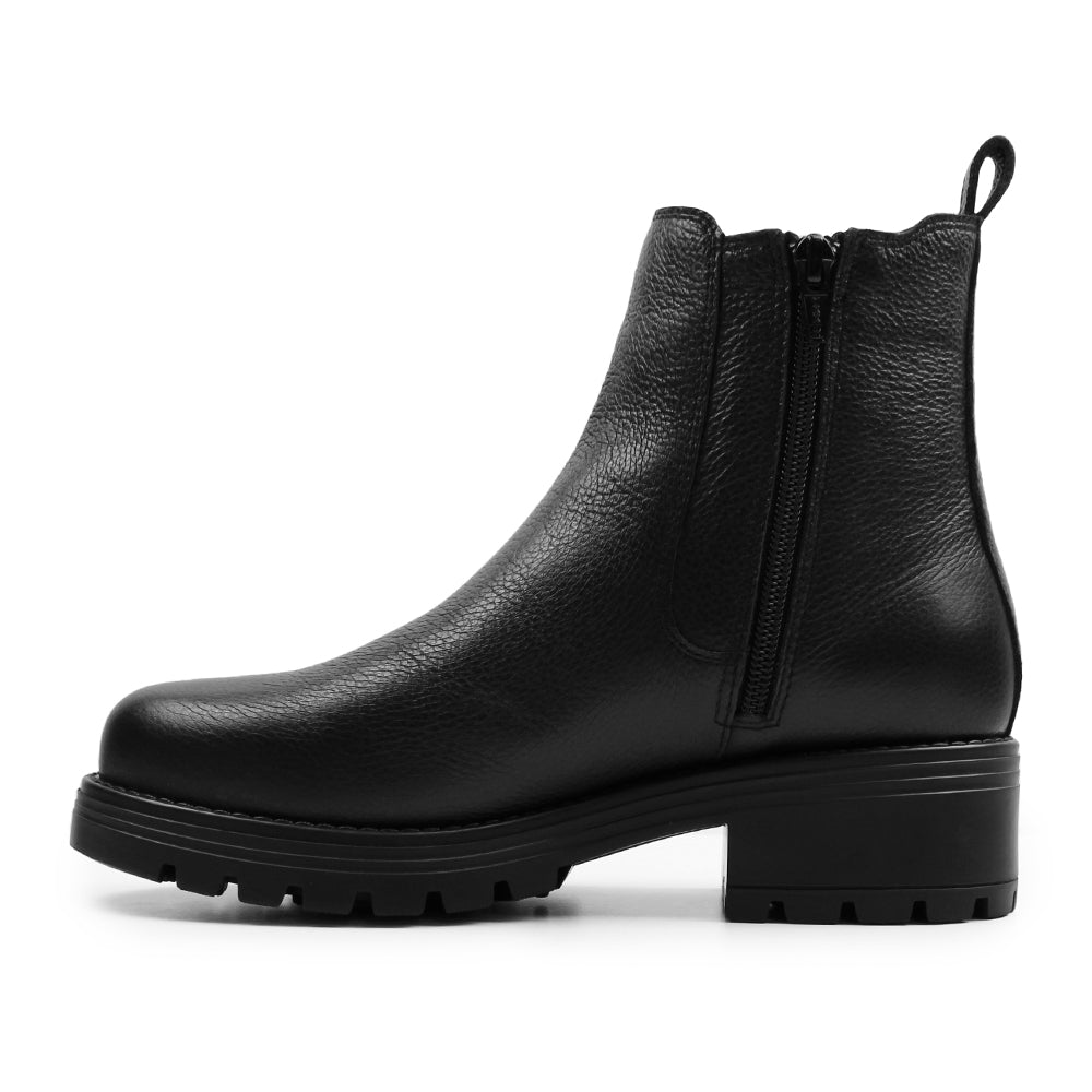 Produktbild 6 - Minfot Cityspike Chelsea Broddskor Zip Skinn Svart