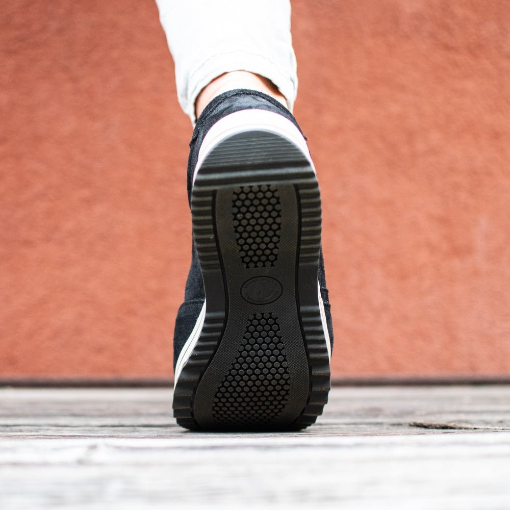 Produktbild 10 - Minfot Cloe Sneaker Dragkedja Mocka Svart