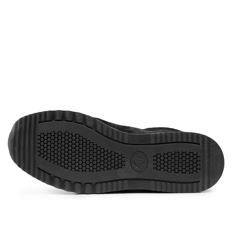 Minfot Cloe Sneaker Dam Dragkedja Mocka Svart