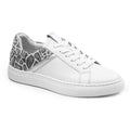 Minfot Comfort Sneakers Skinn Leopard Vit