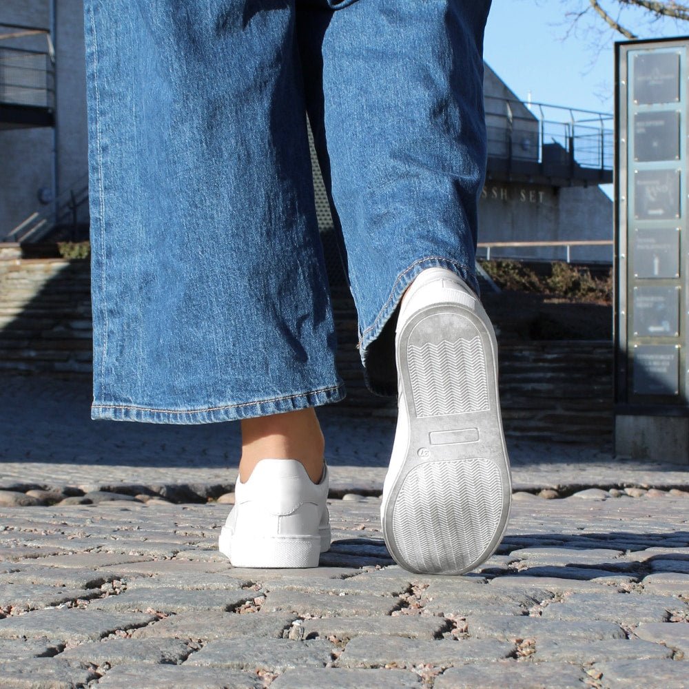 Minfot Comfort Sneakers Skinn Vit