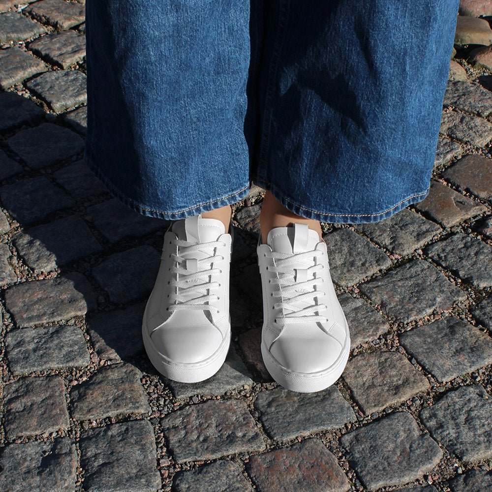 Minfot Comfort Sneakers Skinn Vit