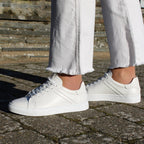 Minfot Comfort Sneakers Dam Skinn Vit