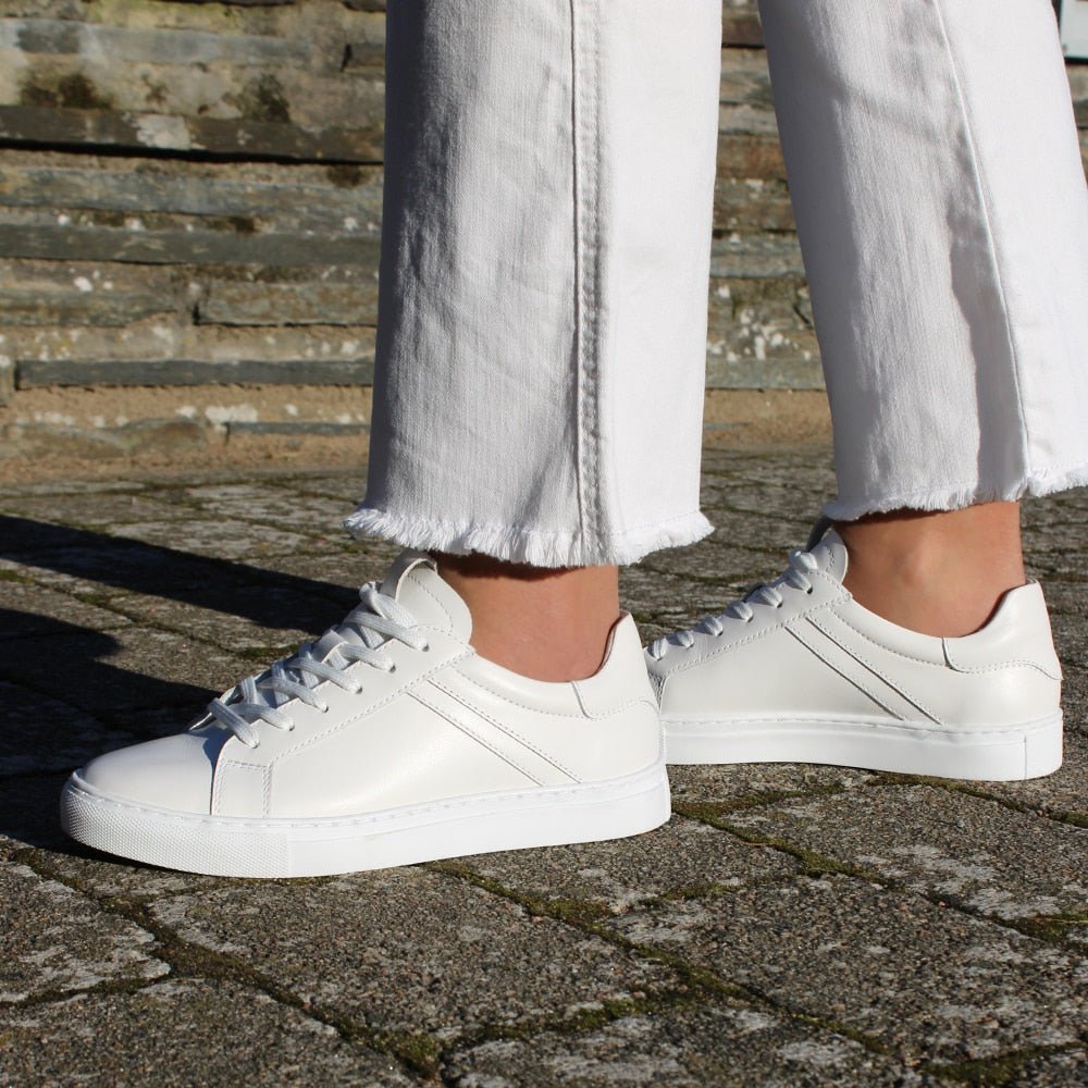 Minfot Comfort Sneakers Skinn Vit