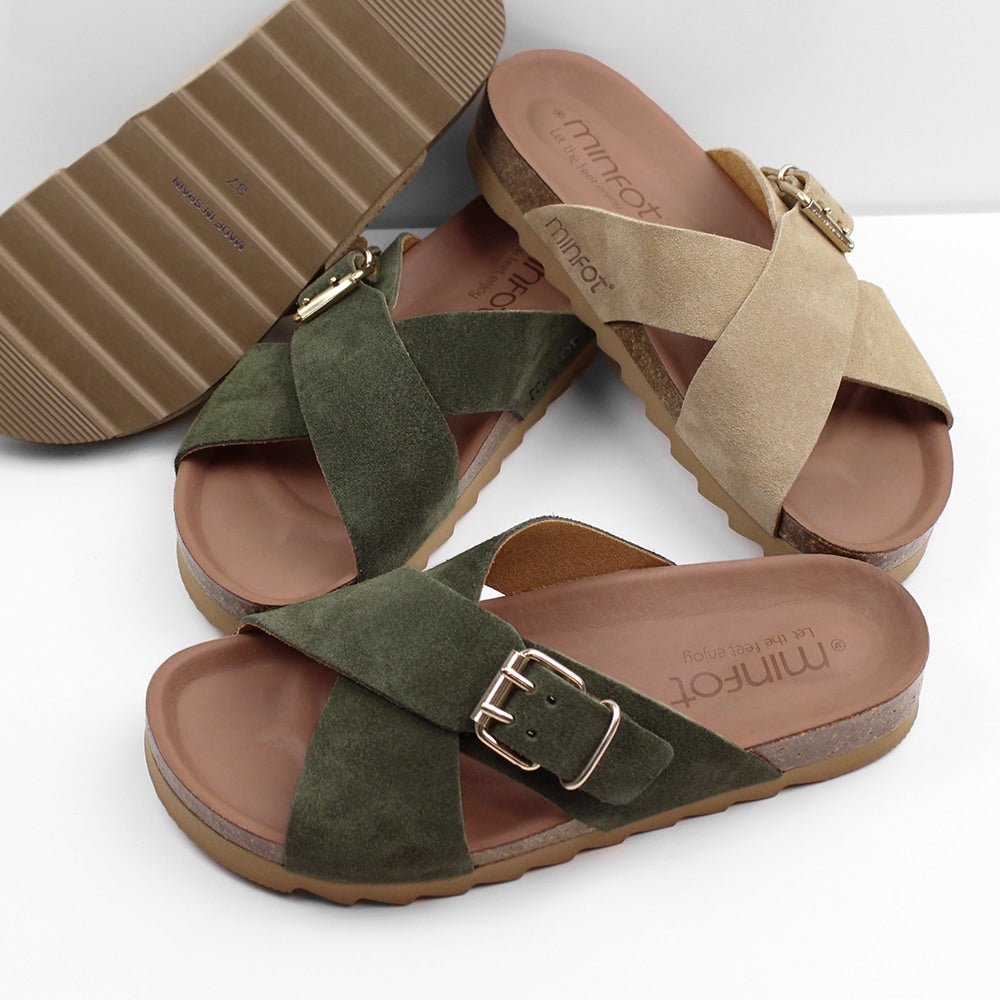 Produktbild 9 - Minfot Cross Sandaler Mocka Grön