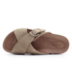 Minfot Cross Sandaler Dam Mocka Sand