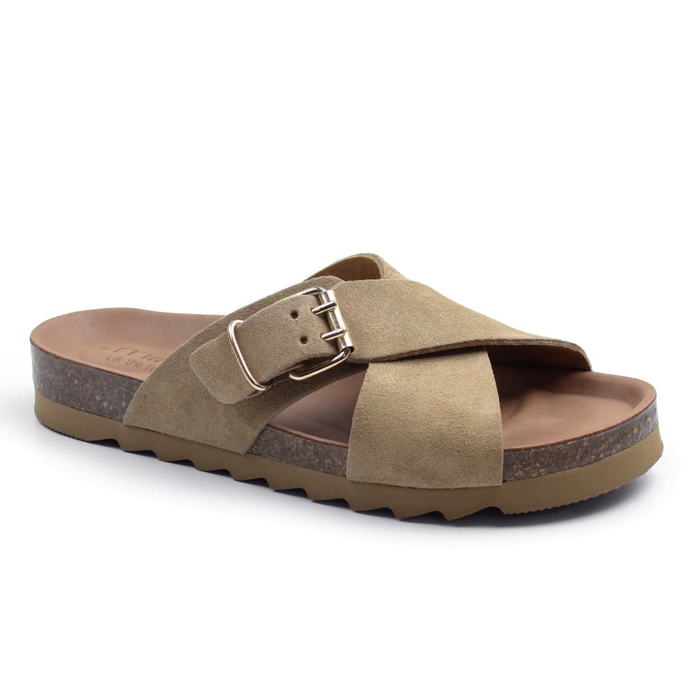Minfot Cross Sandaler Mocka Sand