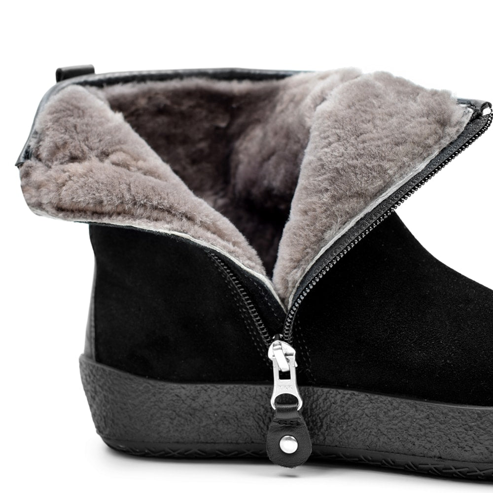 Minfot Curling Boots Lund Mocka Svart