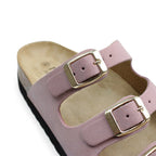 Minfot Sandal Mjuk Bio Ljusrosa Mocka
