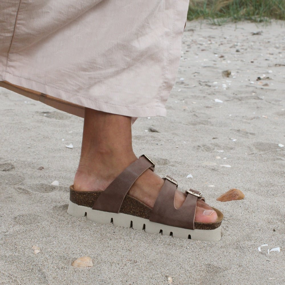 Minfot Upstep Lux Sandaler Dam Brun