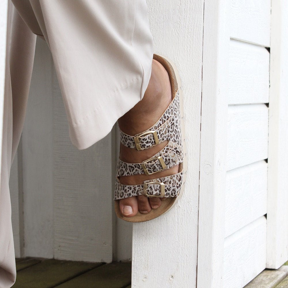 Produktbild 12 - Minfot Sandaler Upstep Lux Leopard Beige