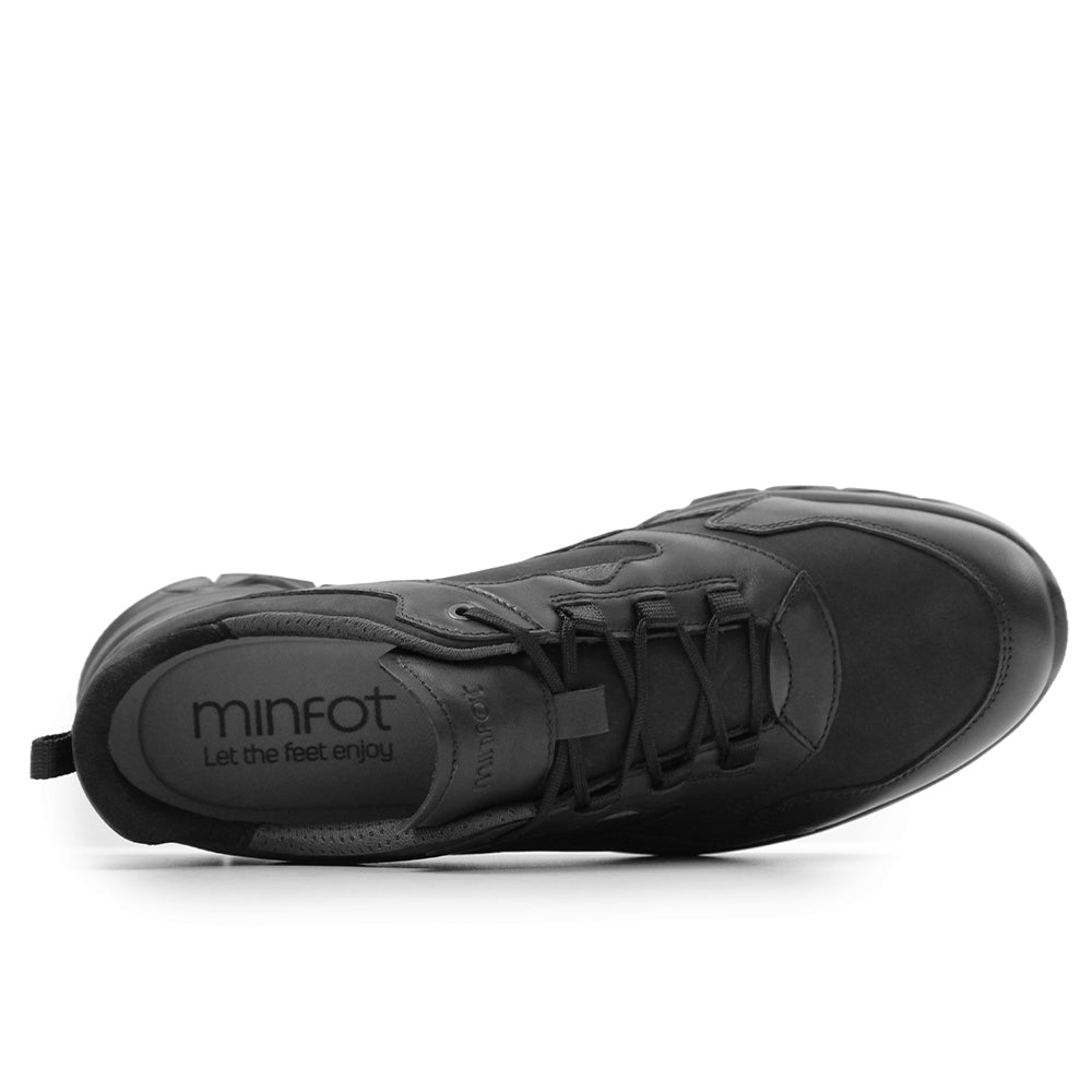Minfot Dex Skor Herr Skinn Svart