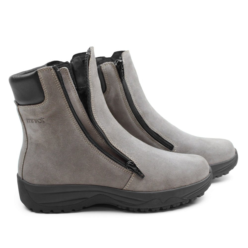 Minfot Dubbskor Boden Mocka Ull Taupe