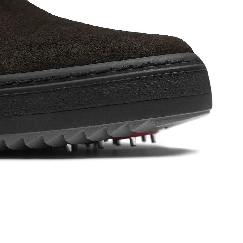 Minfot Dubbskor Idre Mocka Ull Mörkbrun