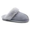 Minfot Fårskinnstofflor Slip-on Duved med sula Grå