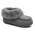 Minfot Fårskinnstofflor Sunne Grafit Grå Mocka