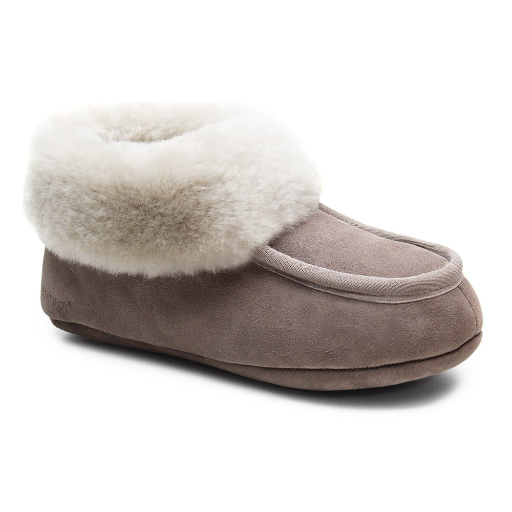 Minfot Fårskinnstofflor Sunne Taupe