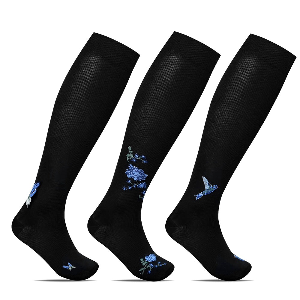 Minfot Flawless Stödstrumpor Eco Bomull Summernight Svart 3-pack