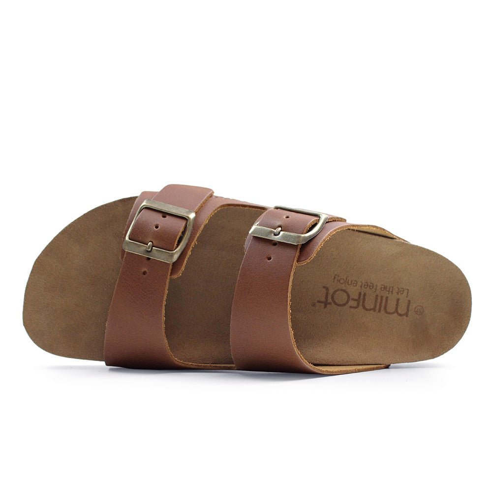 Minfot Kayo Sandaler Läder Primo Soft Ljusbrun