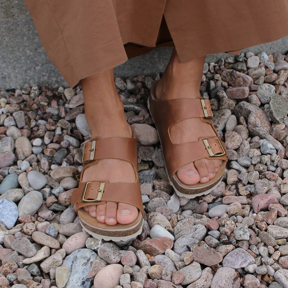 Minfot Kayo Sandaler Läder Primo Soft Ljusbrun