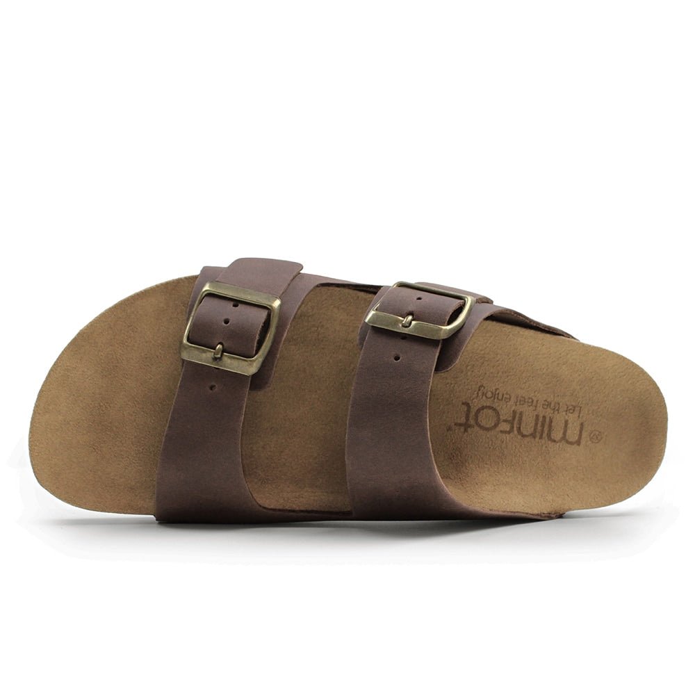 Minfot Kayo Sandaler Läder Primo Soft Mörkbrun