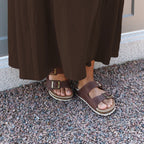 Minfot Kayo Sandaler Dam Läder Primo Soft Mörkbrun