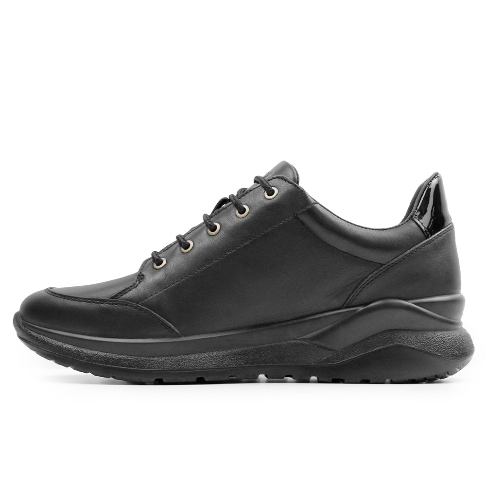 Minfot Lexi Sneakers Dam Vattenavvisande TEX Skinn Svart