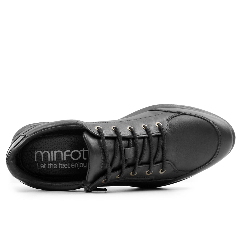 Minfot Lexi Sneakers Dam Vattenavvisande TEX Skinn Svart