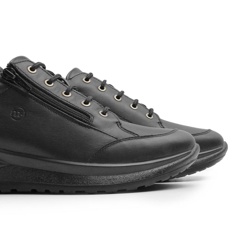 Minfot Lexi Sneakers Dam Vattenavvisande TEX Skinn Svart