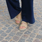 Minfot Luma Sandaler Kardborre Mocka Sand