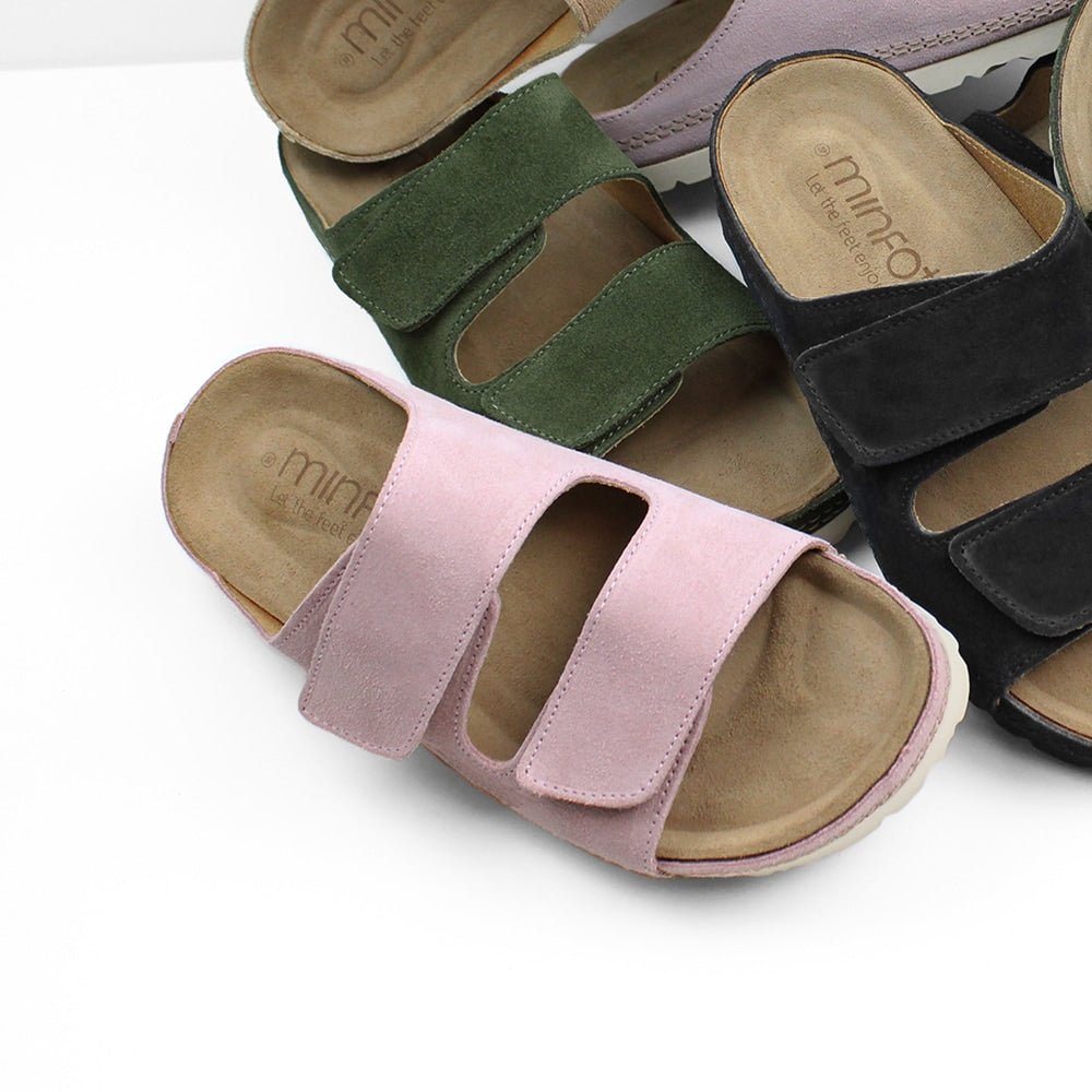Minfot Luma Sandaler Kardborre Mocka Rosa