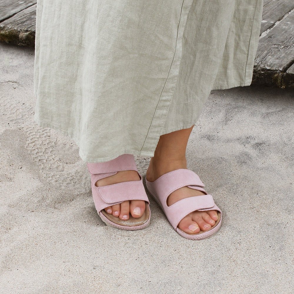 Minfot Luma Sandaler Kardborre Mocka Rosa