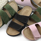 Minfot Luma Sandaler Kardborre Mocka Unisex Svart