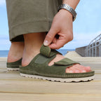 Minfot Luma Sandaler Kardborre Mocka Grön