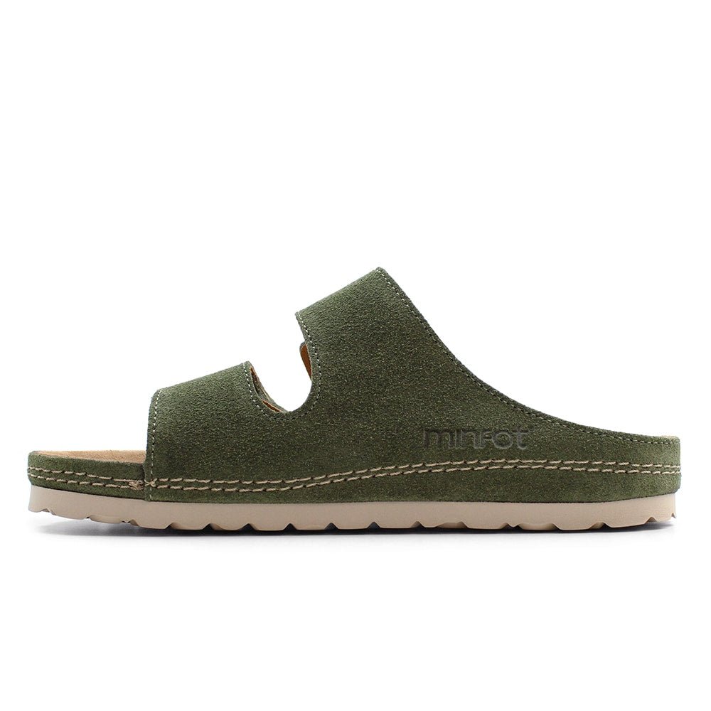 Minfot Luma Sandaler Kardborre Mocka Grön