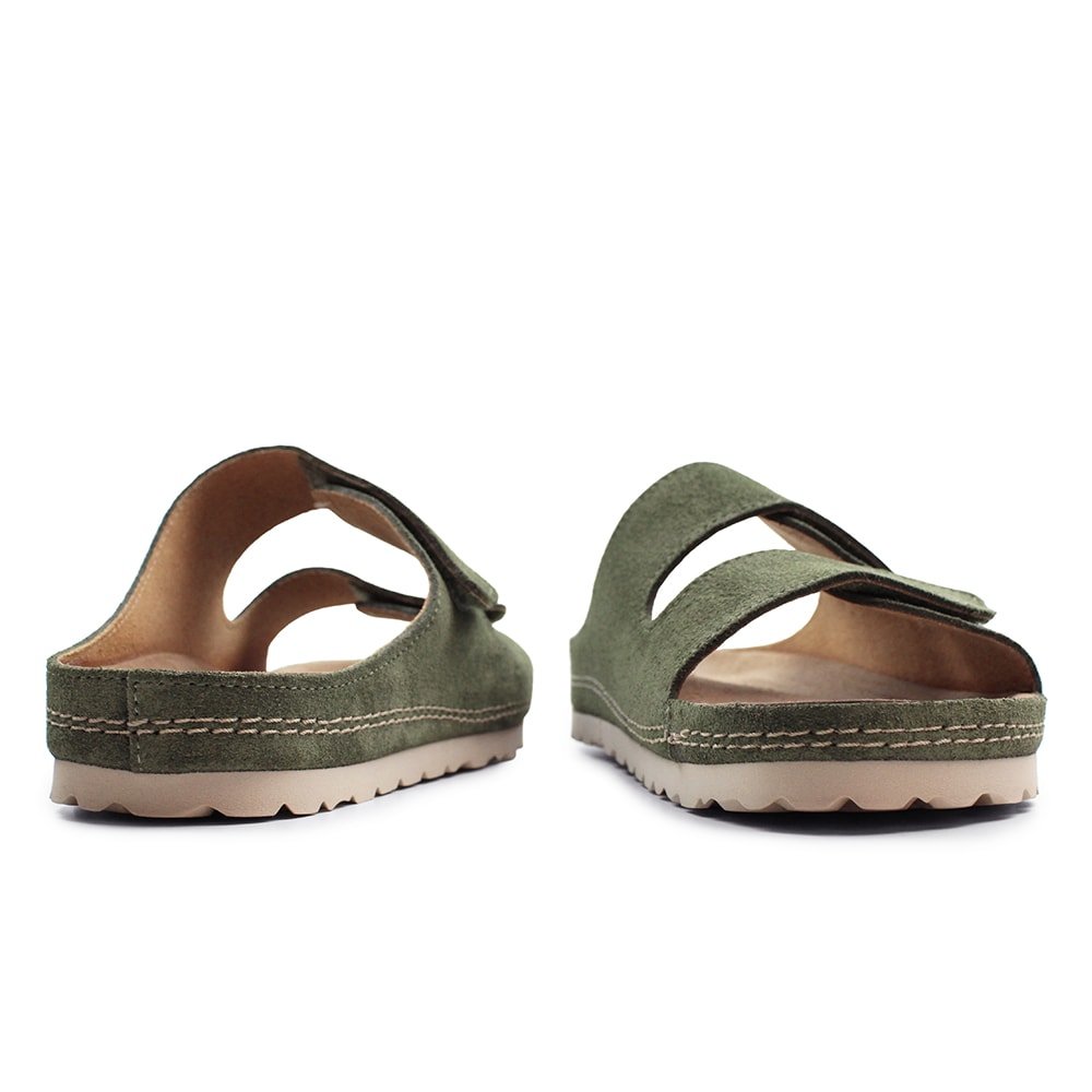 Minfot Luma Sandaler Kardborre Mocka Grön