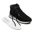Minfot Luna Hög Sneaker Mocka Svart