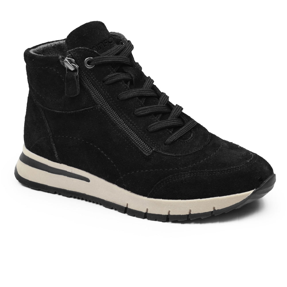 Produktbild 3 - Minfot Luna Hög Sneaker Mocka Svart