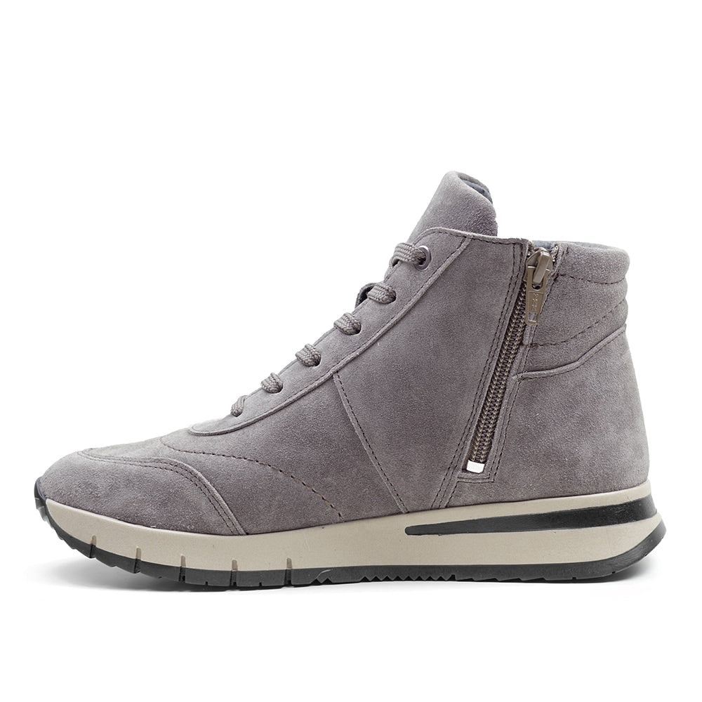 Produktbild 4 - Minfot Luna Hög Sneaker Mocka Taupe